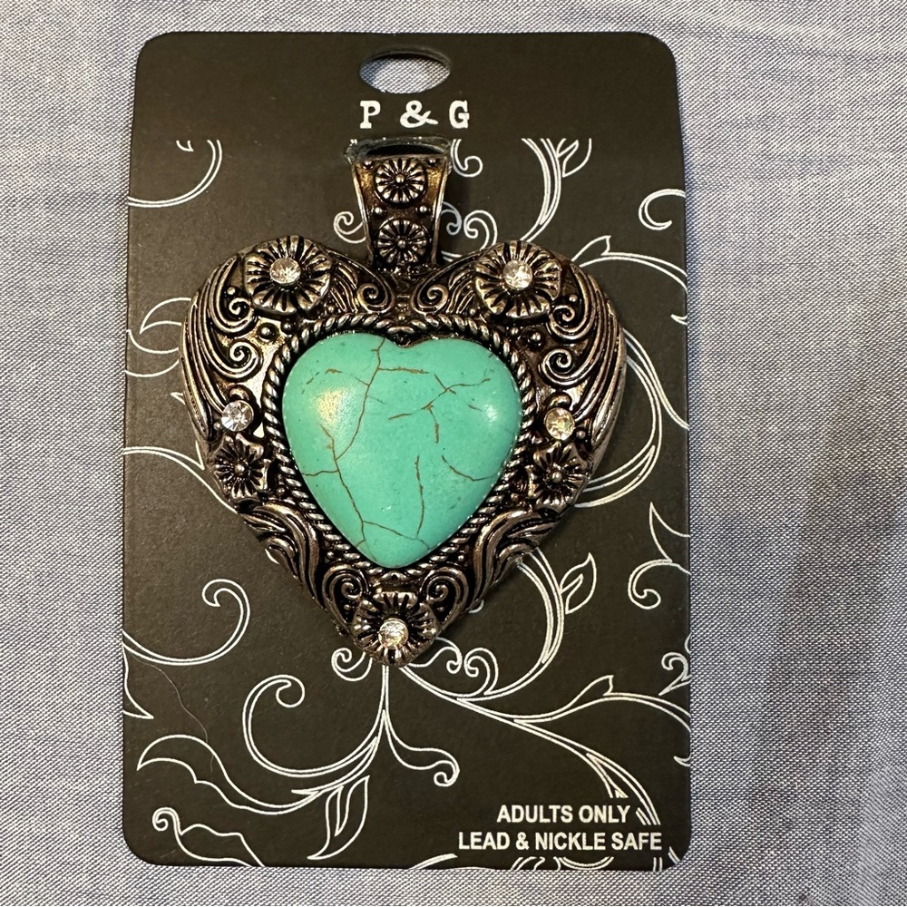Turquoise, necklace pendant